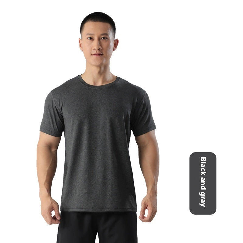 Men's Round Neck Loose Sports And Leisure Fitness T-shirt