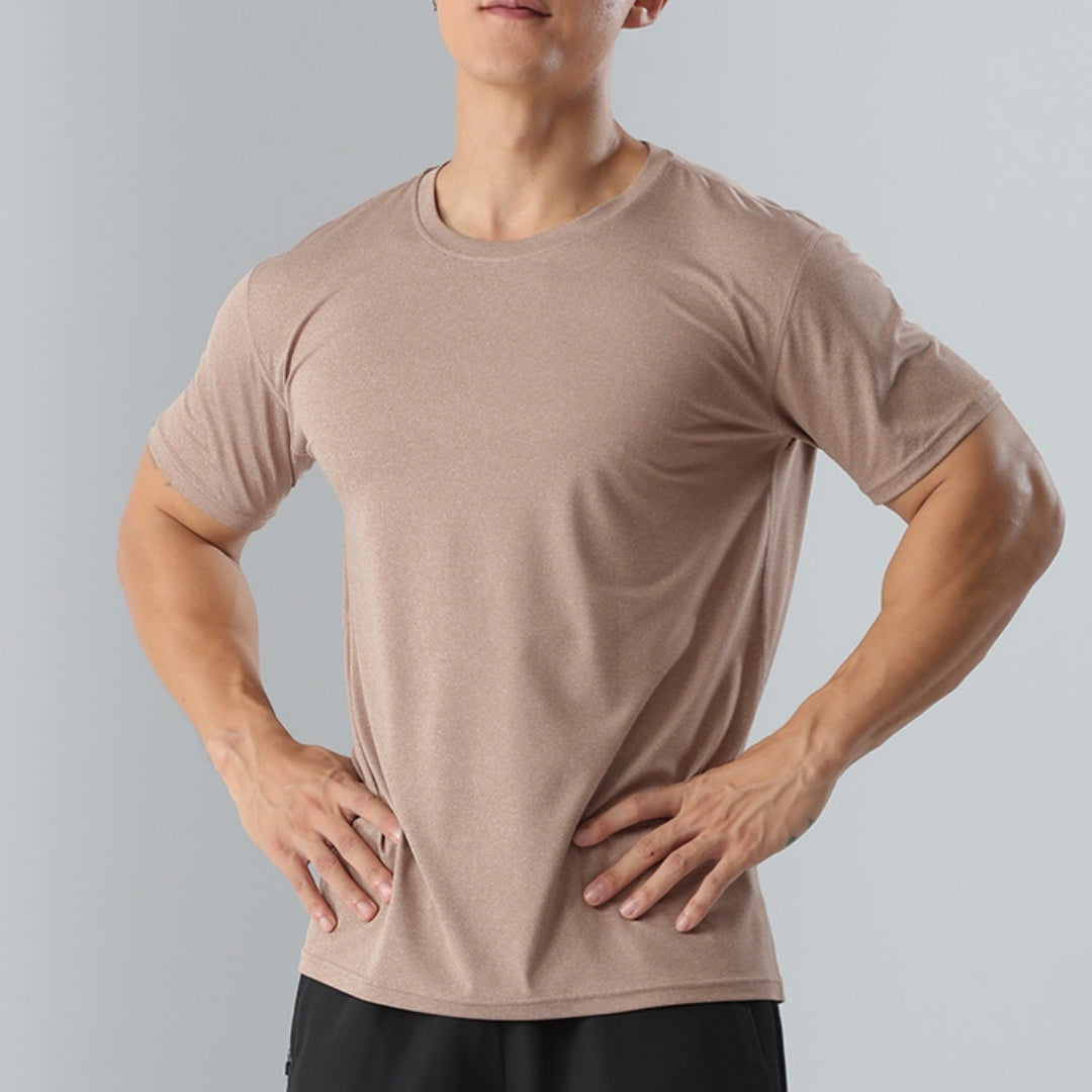 Men's Round Neck Loose Sports And Leisure Fitness T-shirt